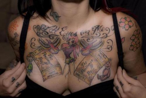 Tattoos girly chest [Get 19+]